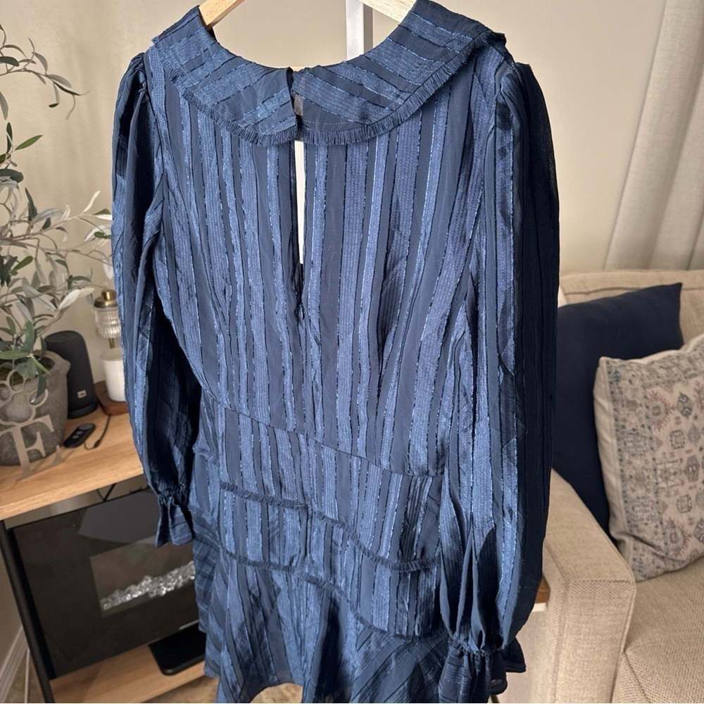 Finders Keepers Soraya Navy Blue Mini Dress Size XL NWT - Picture 10 of 16